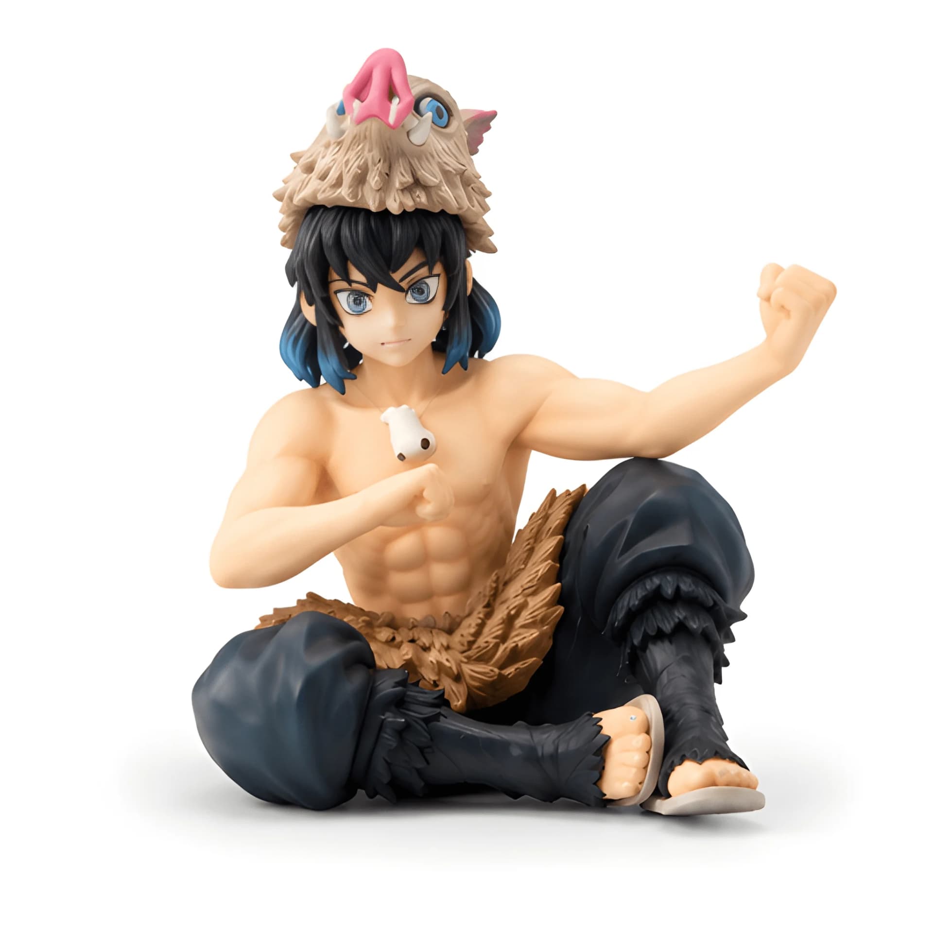 Inosuke Sitting Demon Slayer Anime Figure