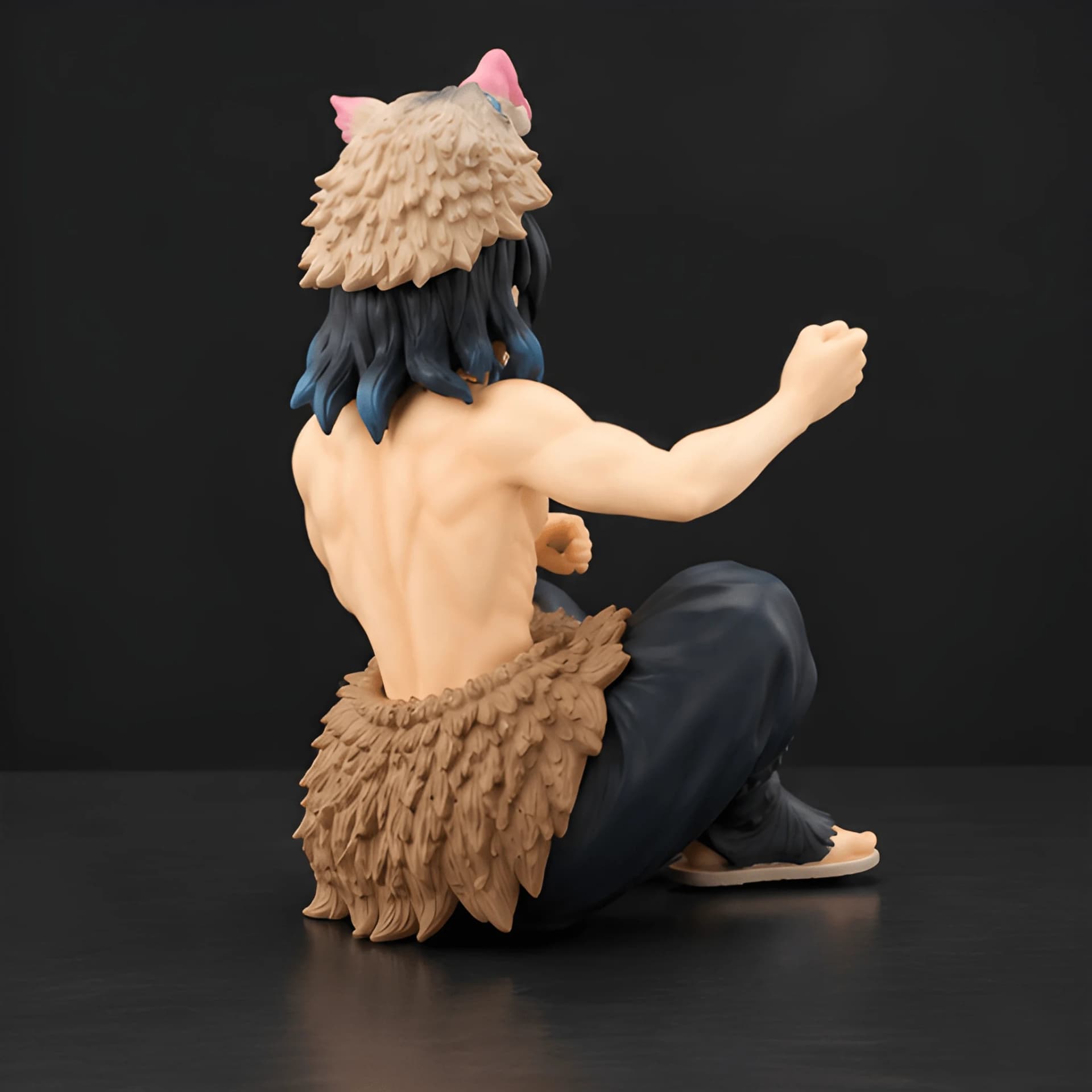 Inosuke Sitting Demon Slayer Anime Figure – inosuke hashibira figure 2