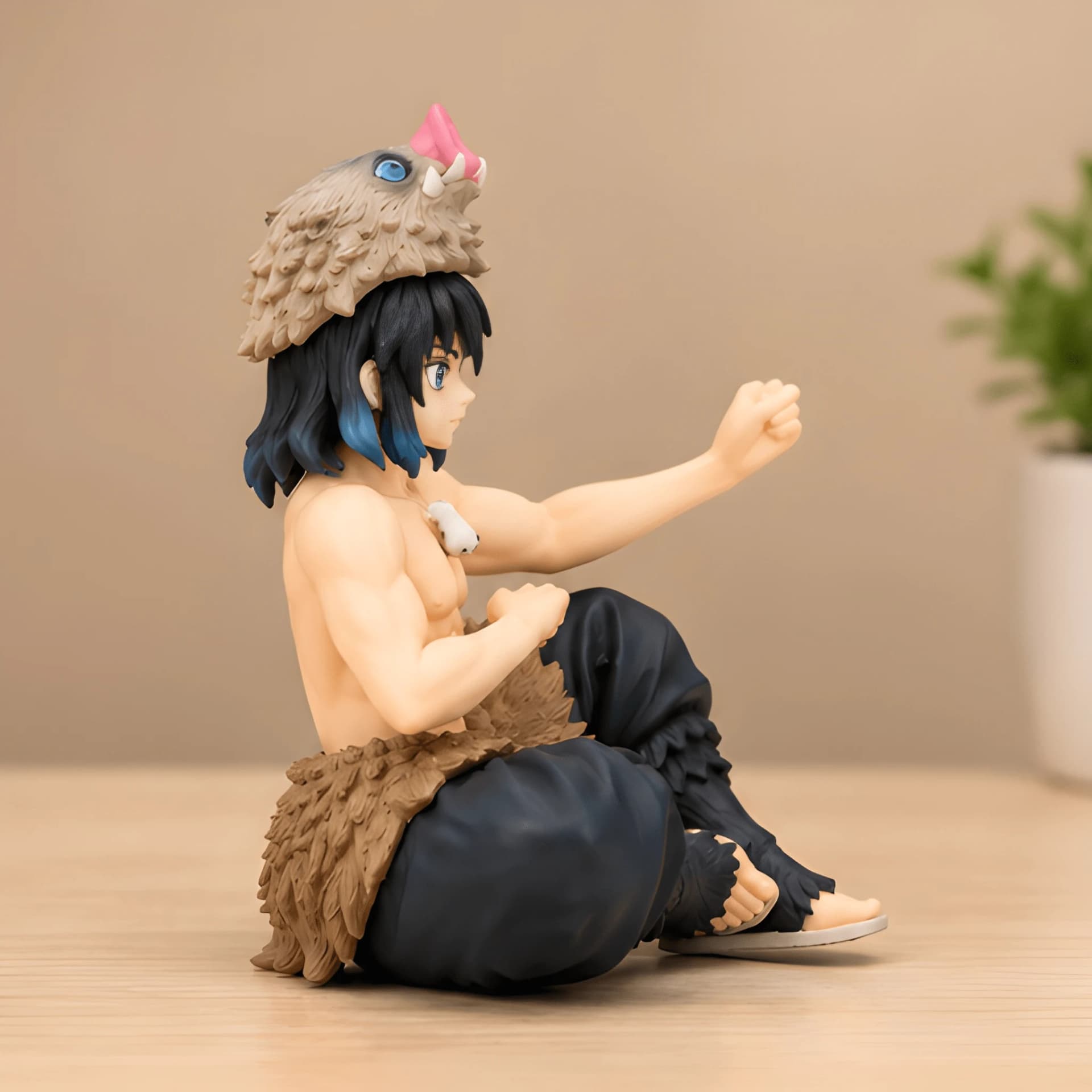 Inosuke Sitting Demon Slayer Anime Figure – inosuke sitting figure