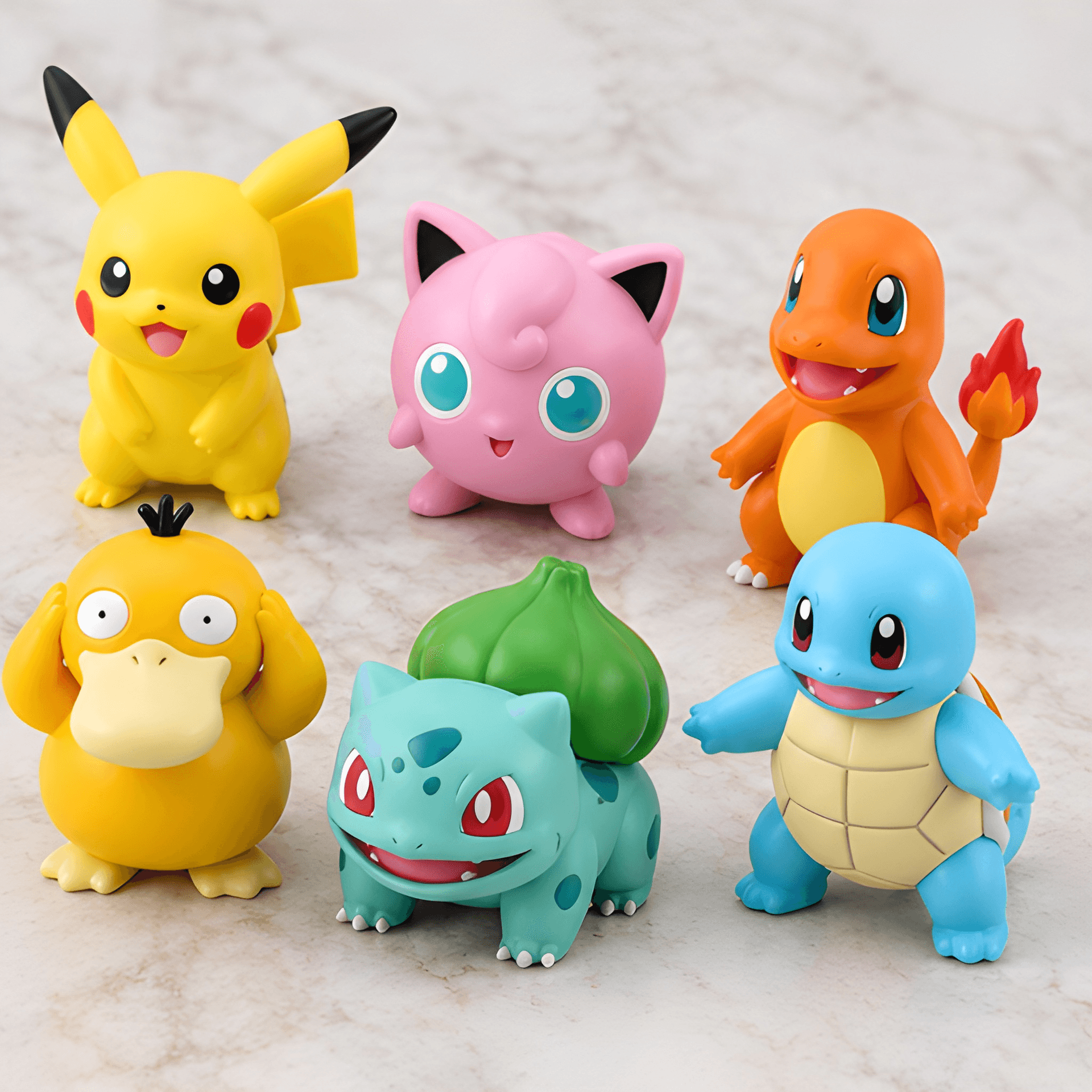 Pokemon Miniature Action Figures – Pack of 6, 8 cm – pokemon dashboard decoration
