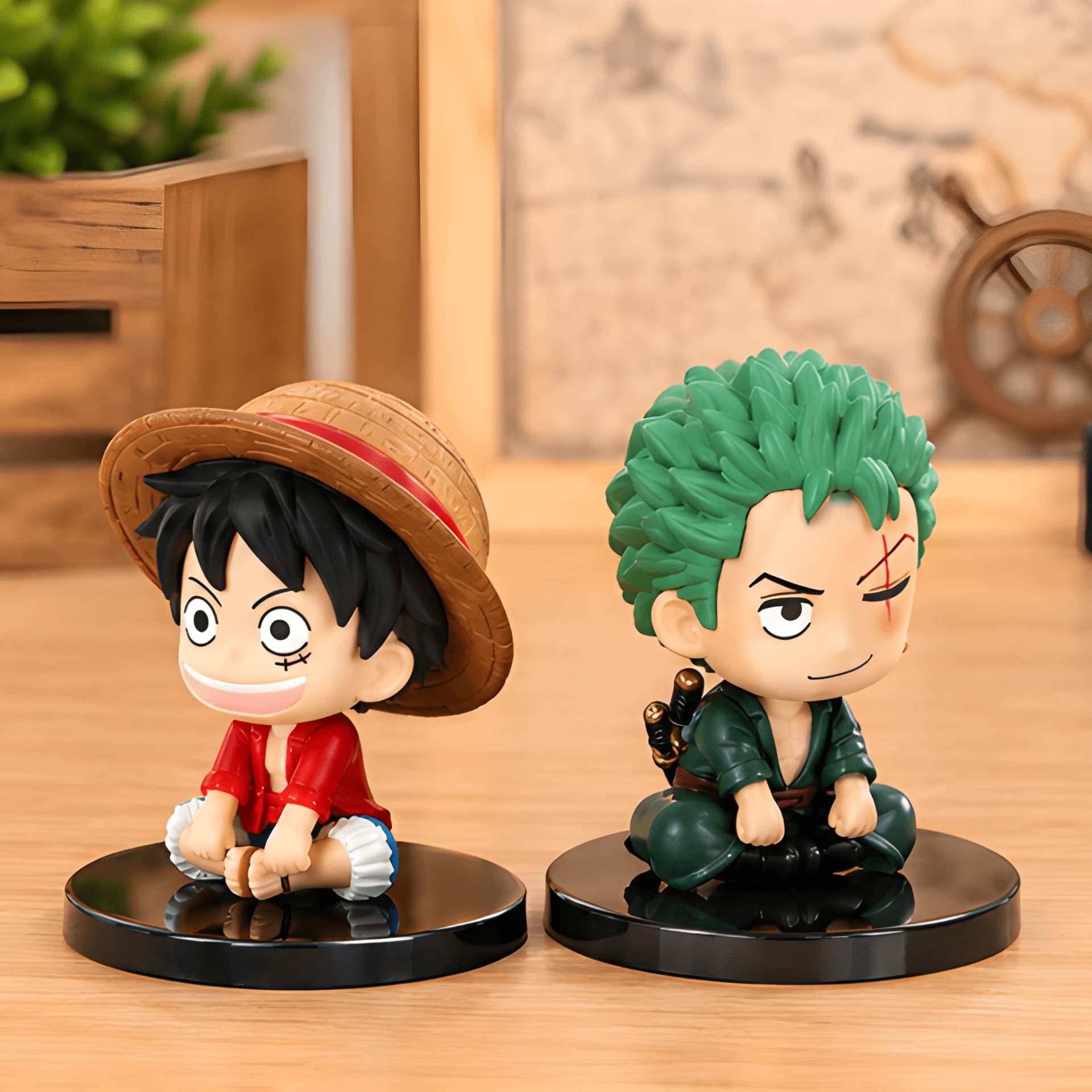 Luffy and Zoro One Piece Miniature Anime Figures – Set of 2 – luffy action figure