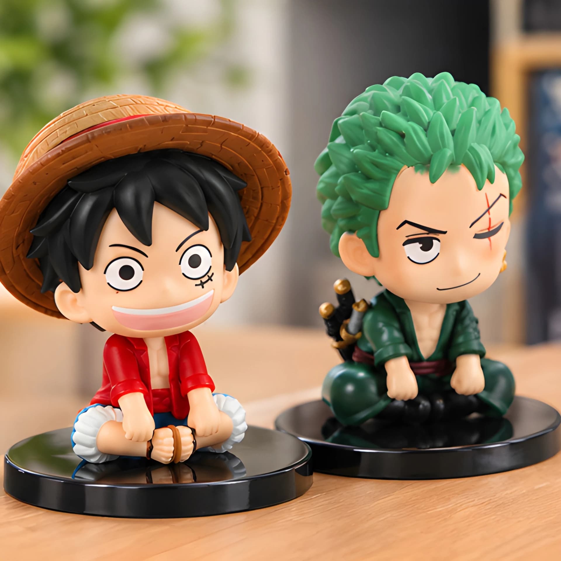 Luffy and Zoro One Piece Miniature Anime Figures – Set of 2 – monkey d. luffy figure