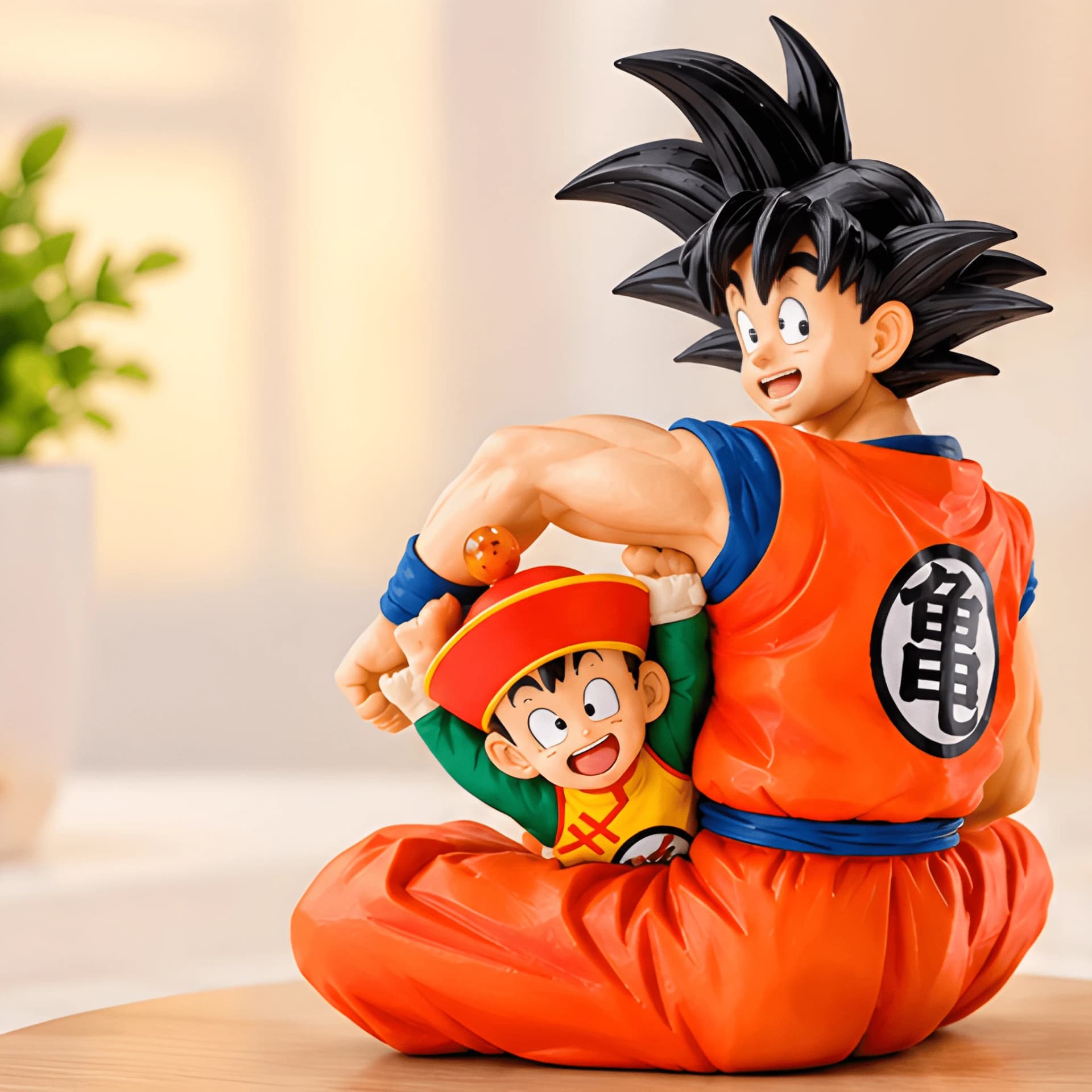 Dragon Ball Z Goku and Son Gohan Large Anime Action Figure