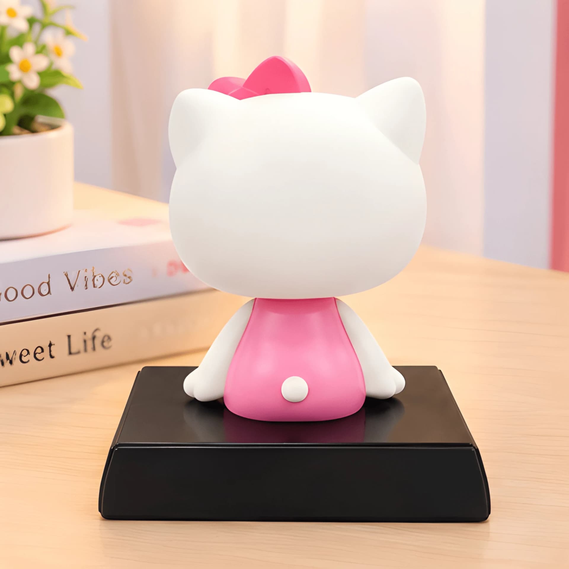 Kitty Bobblehead Figure – Collectible for Car Dashboard, Desk & Room Decor – hello kitty showpiece