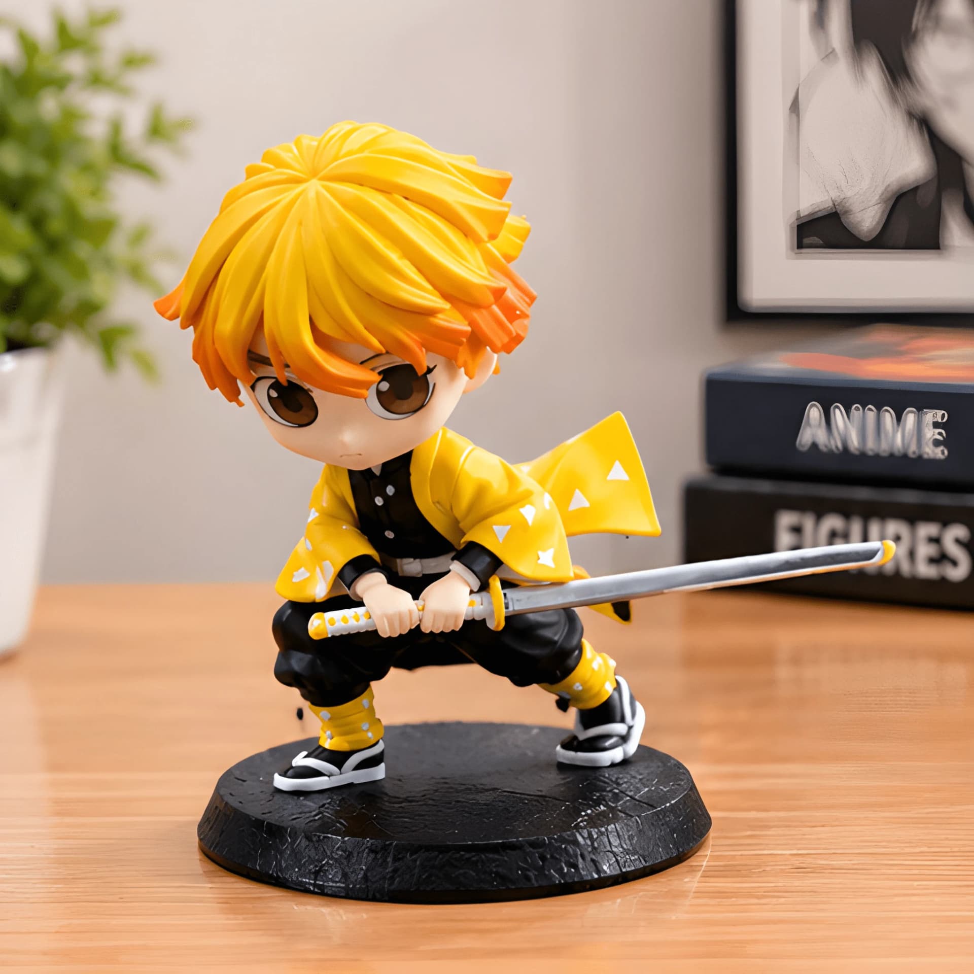 Zenitsu Agatsuma Mini Figure – Demon Slayer Anime Decor