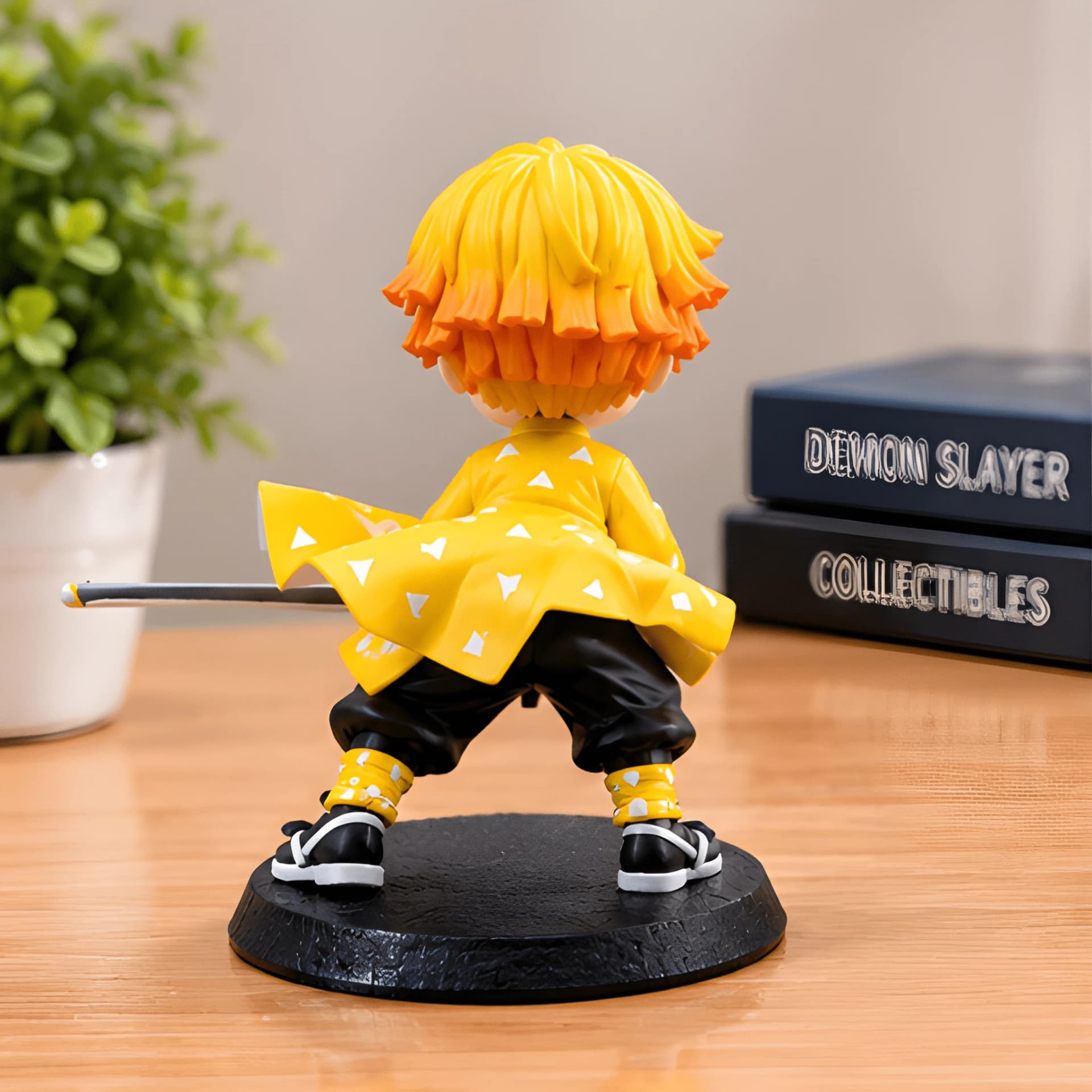 Zenitsu Agatsuma Mini Figure – Demon Slayer Anime Decor – demon slayer action figure