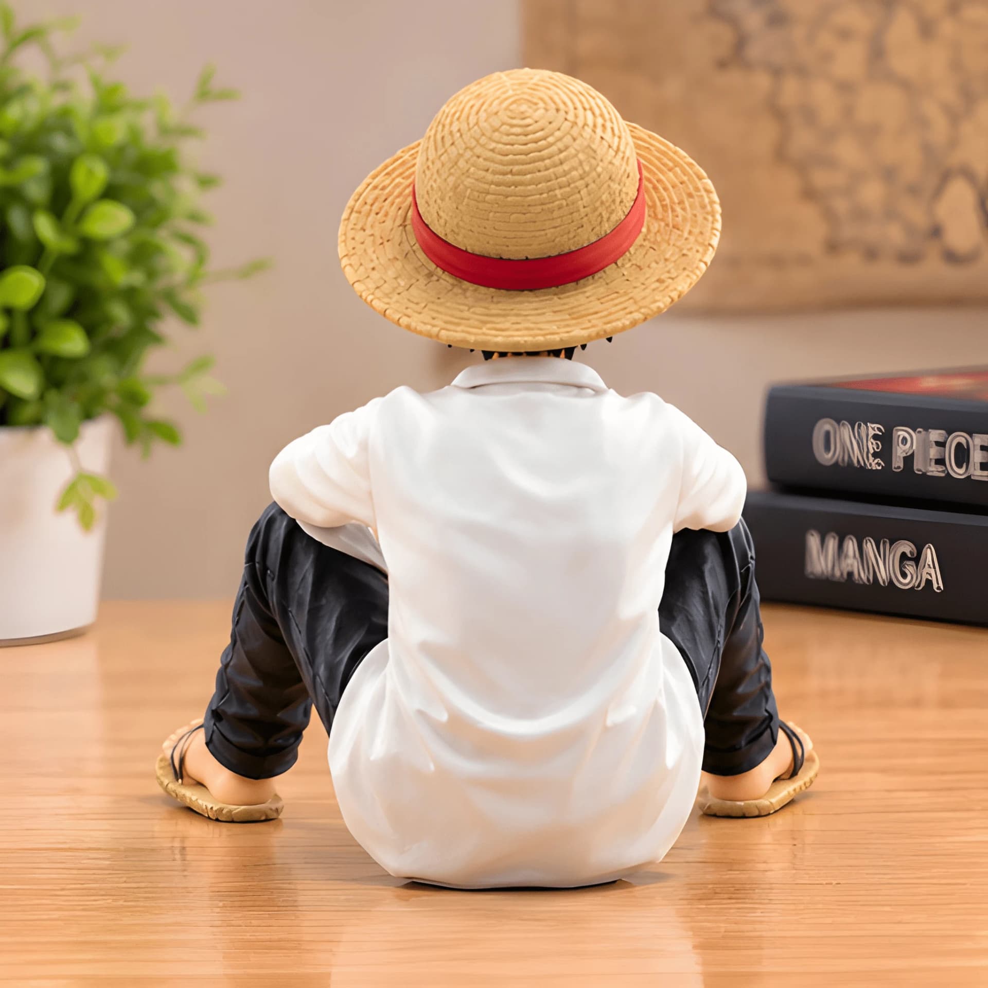 Monkey D. Luffy Sitting Figure – One Piece Anime Collectible – one piece collectible