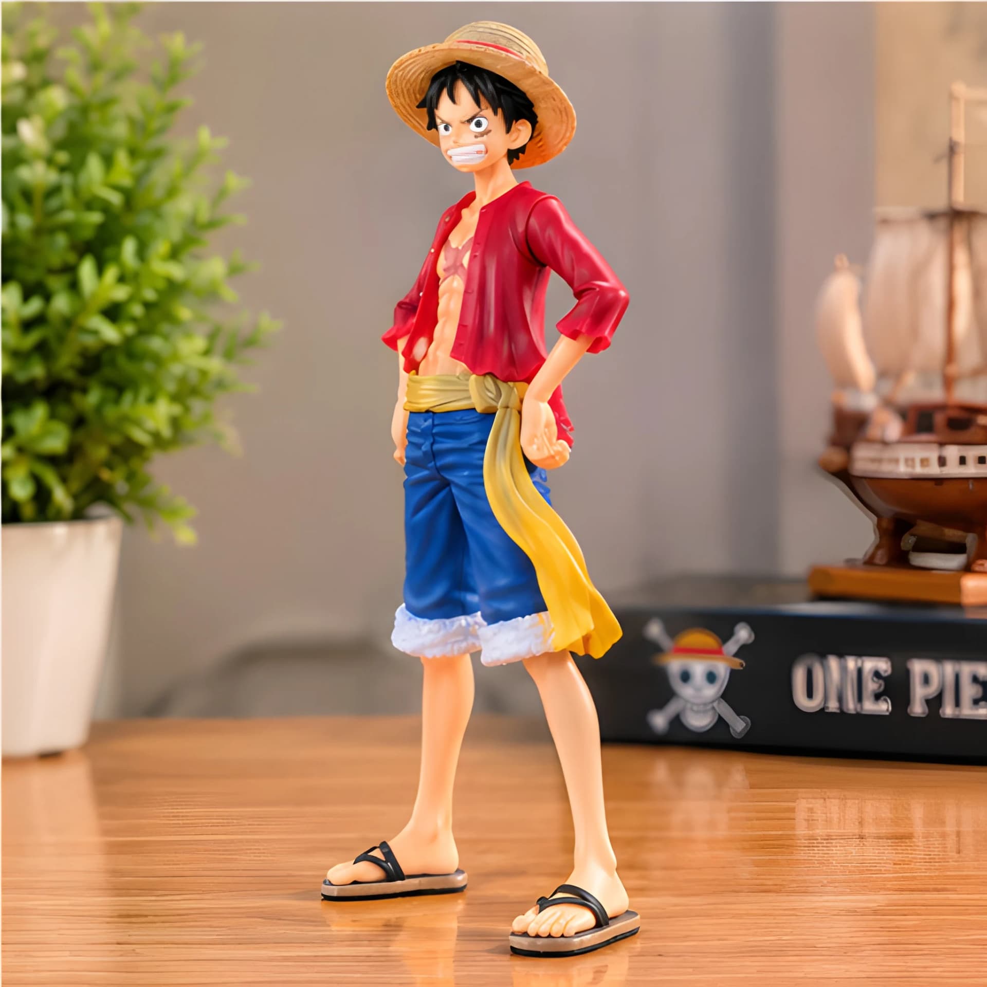Monkey D. Luffy Three-Face Action Figure
