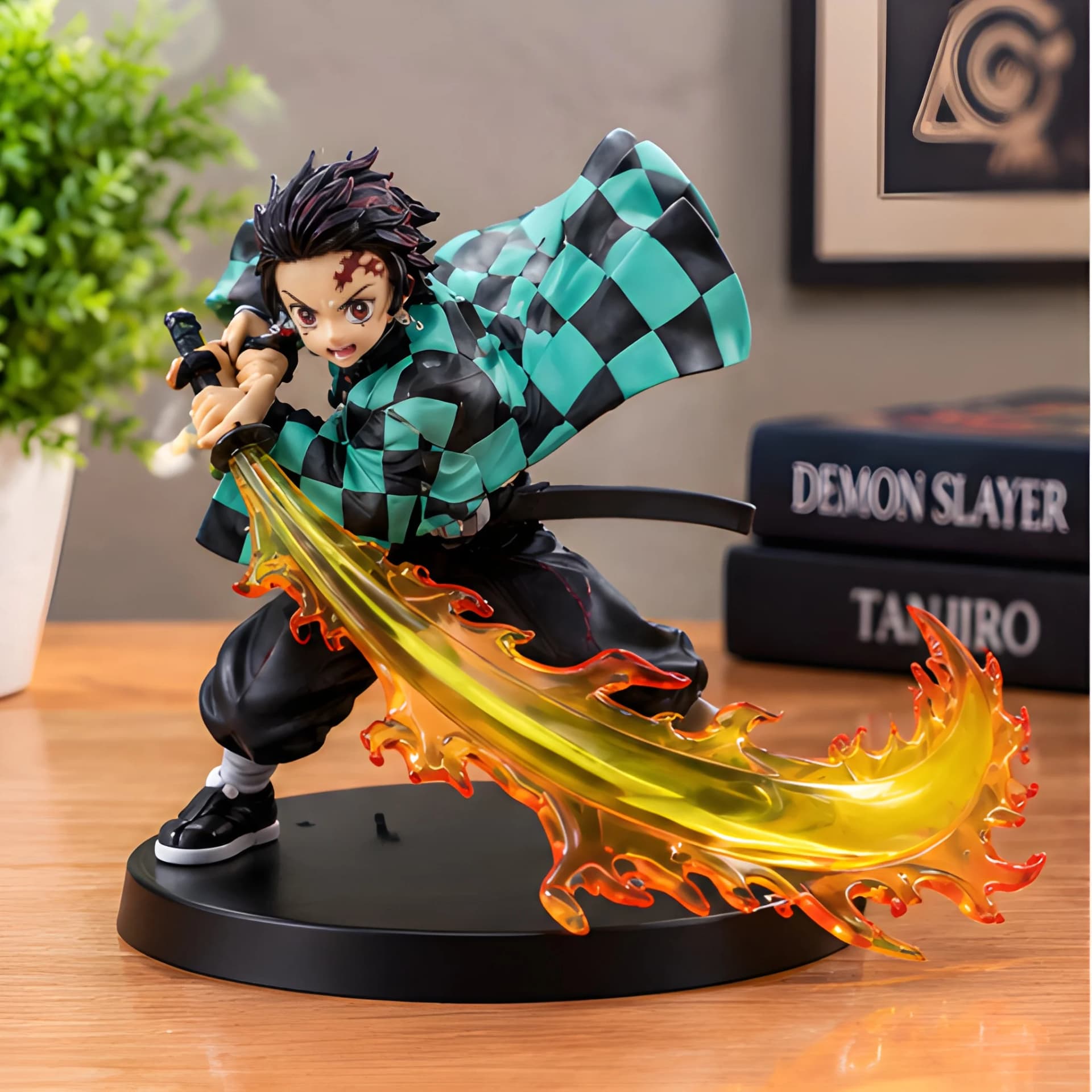 Tanjiro Flaming Sword Action Figure – Demon Slayer