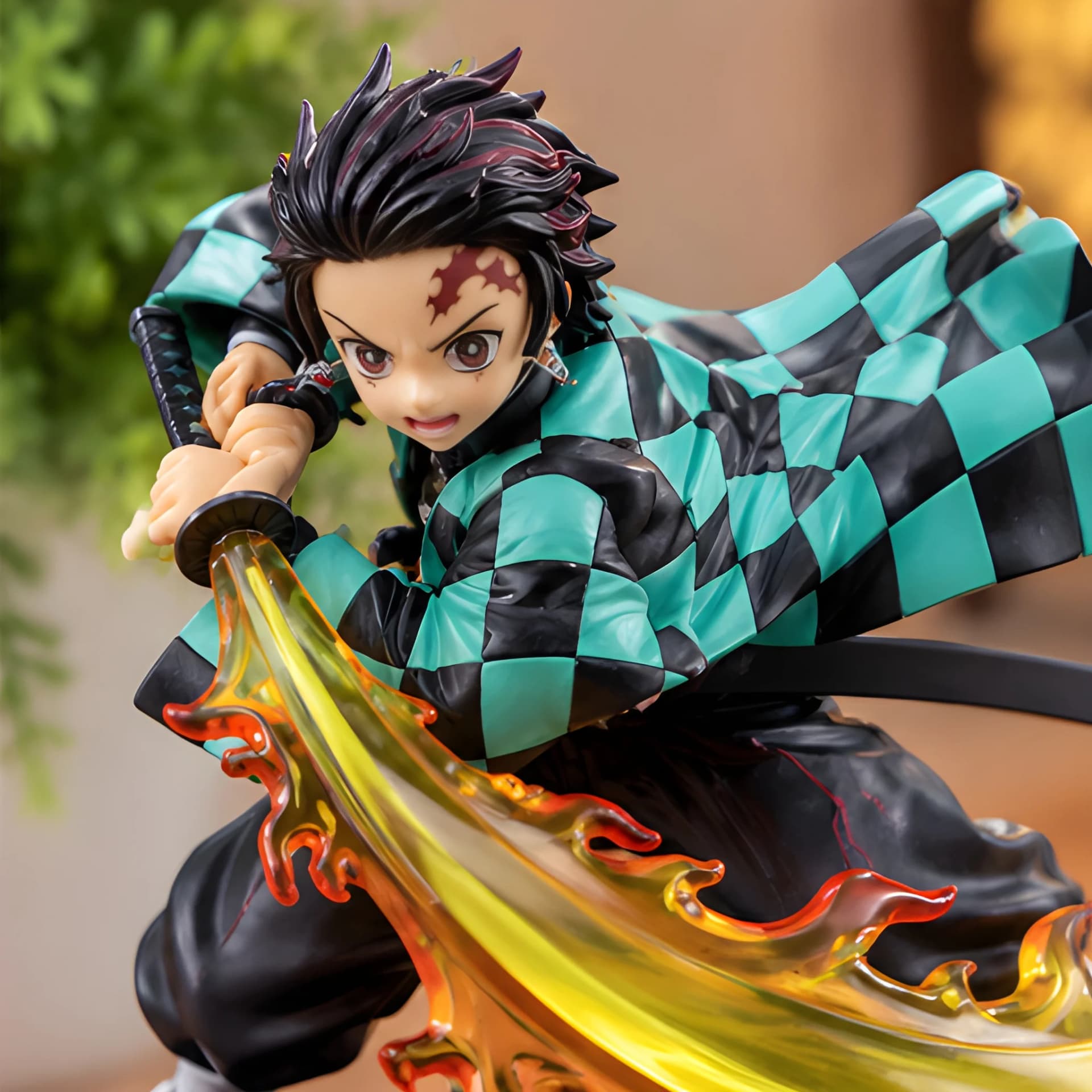 Tanjiro Flaming Sword Action Figure – Demon Slayer – demon slayer action figure 2