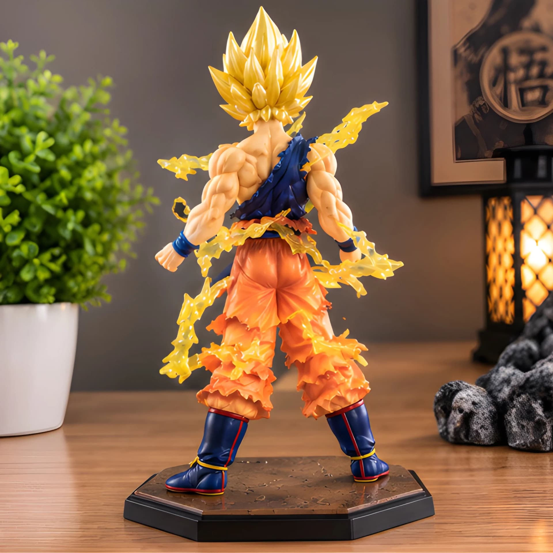 Dragon Ball Super Saiyan 2 Goku Fire Figure – 18 cm – saiyan anime collectible