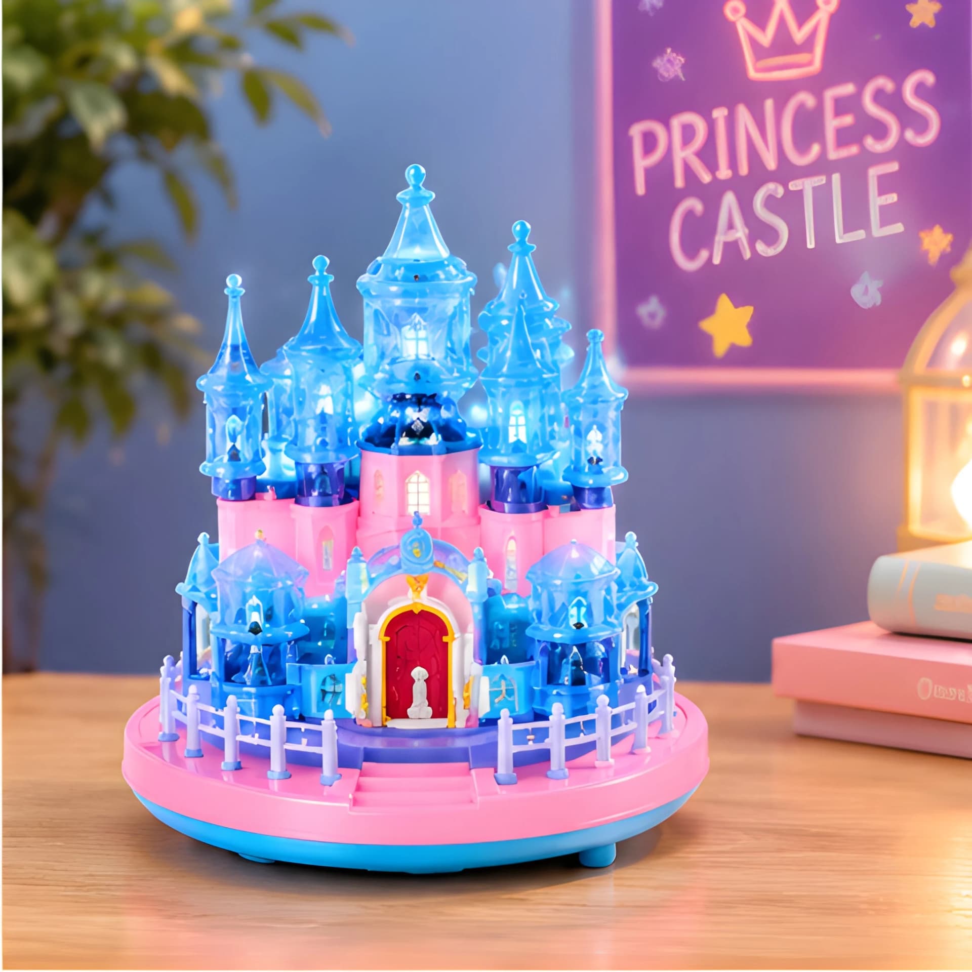 Princess Castle Toy for Girls with Lights – Fairy Tale Dollhouse Playset – view 3