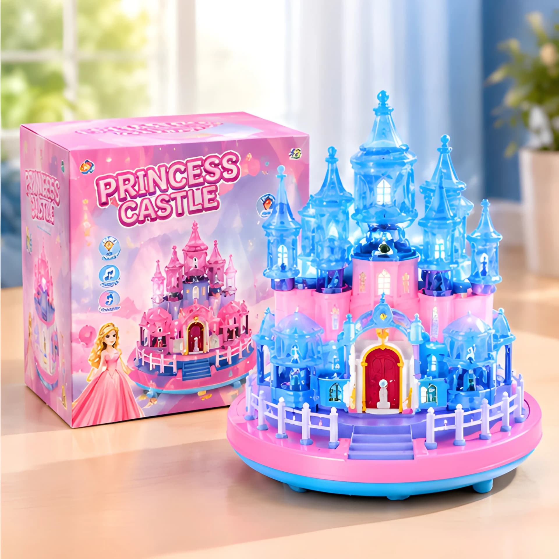 Princess Castle Toy for Girls with Lights – Fairy Tale Dollhouse Playset – princess toys for girls
