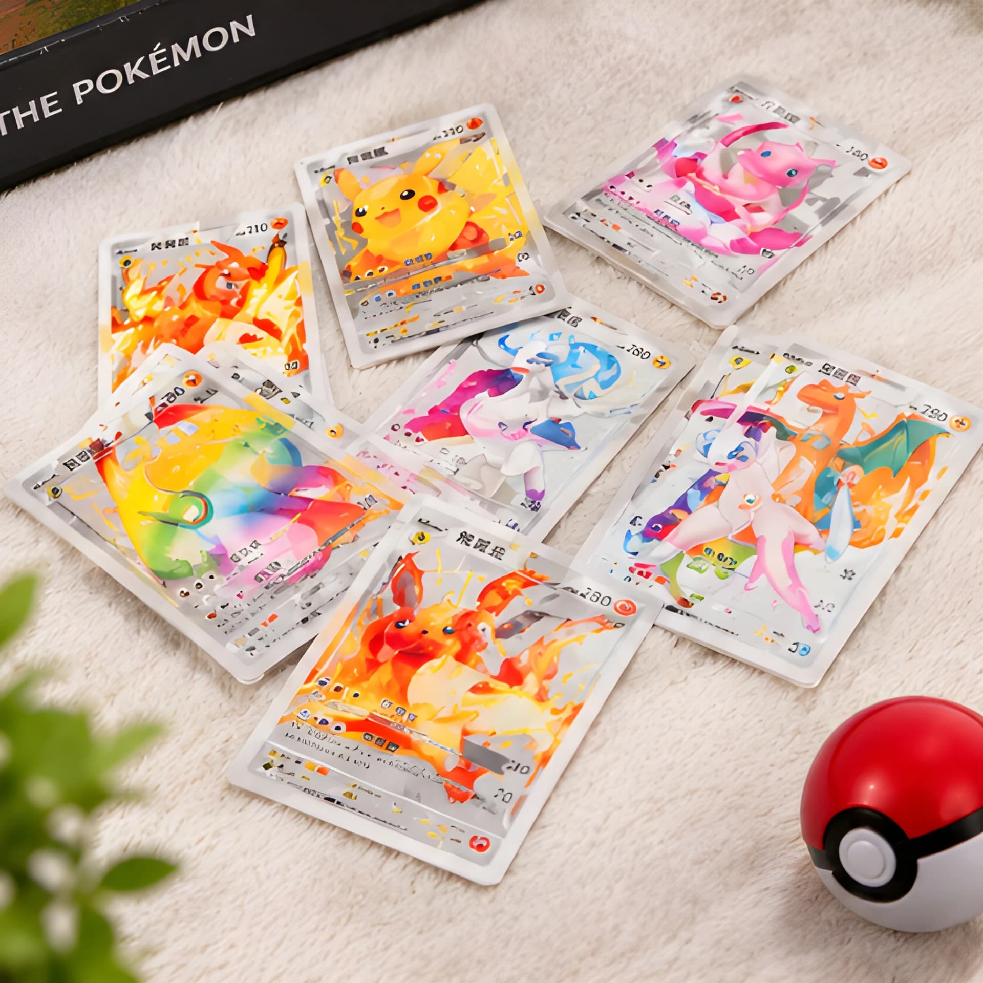 55 PCS Silver Foil Trading Card Collection – silver foil card pack
