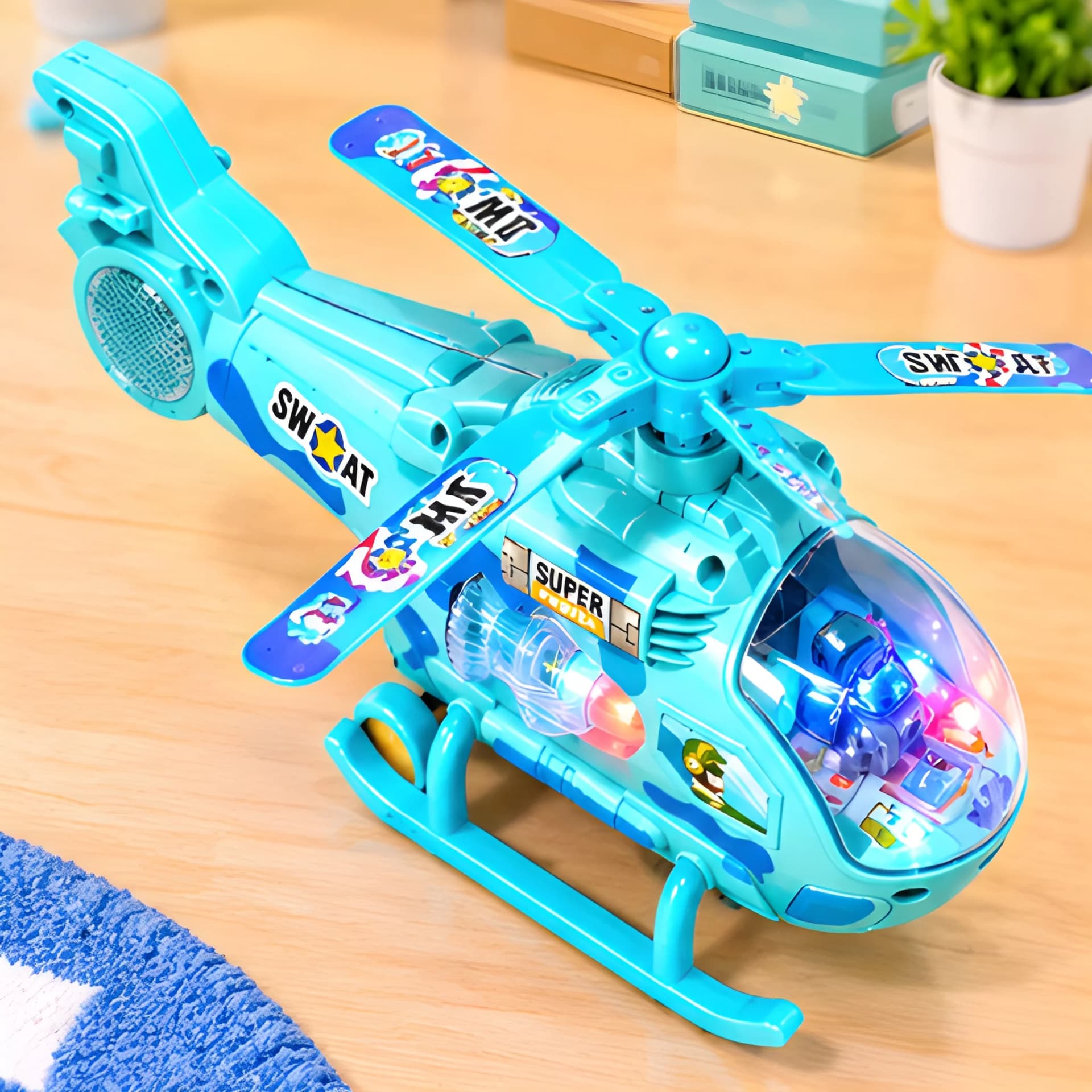 Battery Operated Helicopter Toy for Boys & Girls